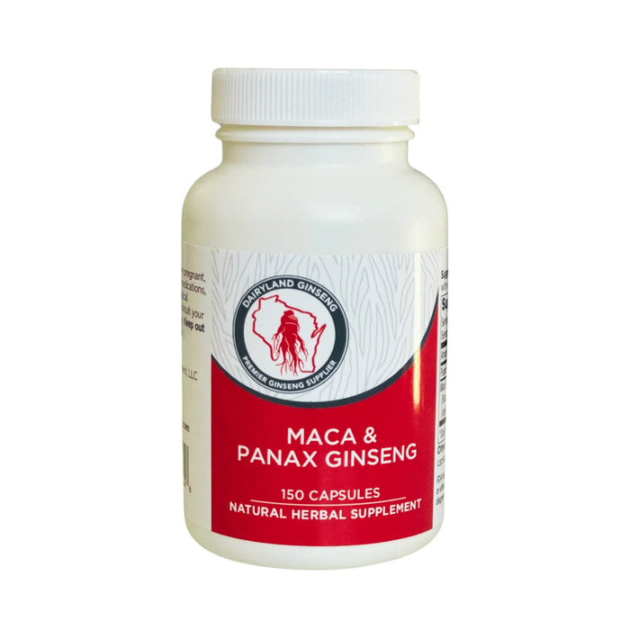 MACA & Panax Ginseng Capsules - Dairyland Ginseng