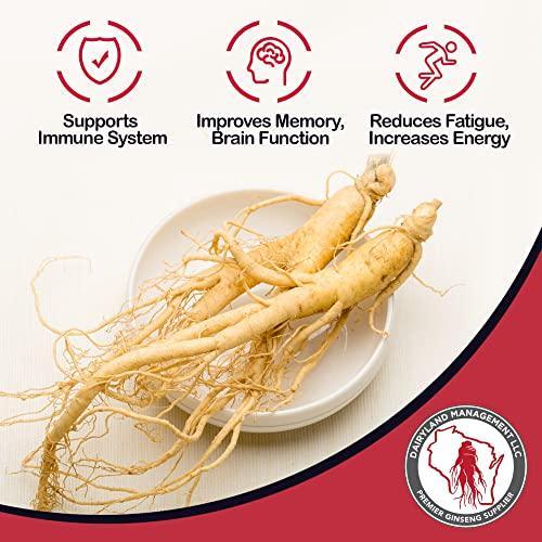 Wisconsin American Ginseng Capsules 500 mg - Dairyland Ginseng