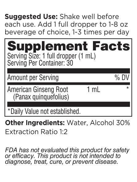 Wisconsin American Ginseng Extract Liquid - Dairyland Ginseng