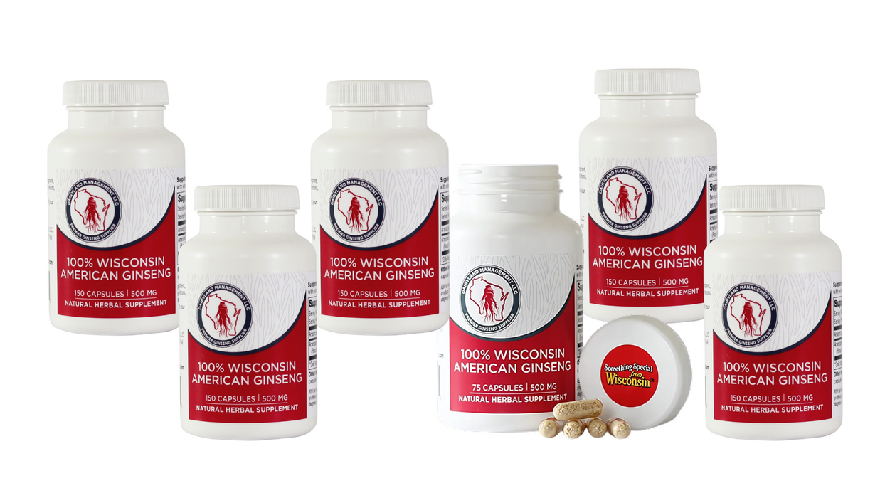 Wisconsin American Ginseng Capsules 500 mg