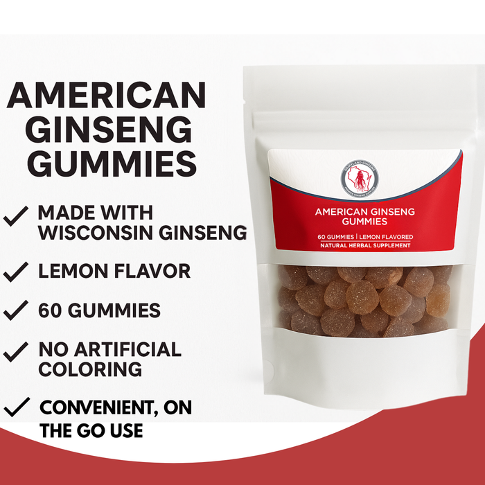 American Ginseng Gummies- Lemon