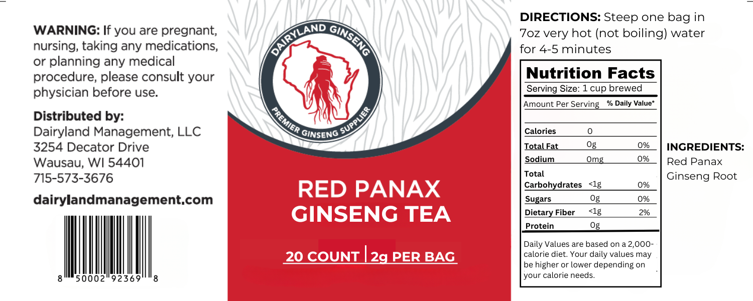 Red Panax Ginseng Tea